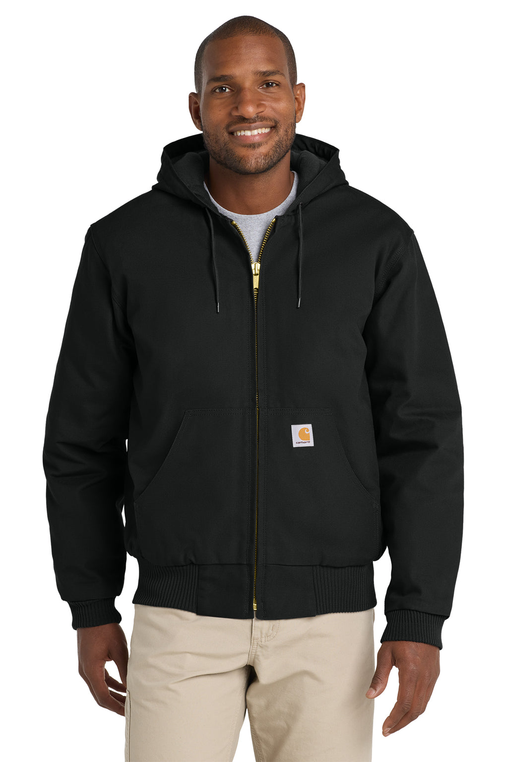 Quilted-Flannel-Lined Duck Active Jacket