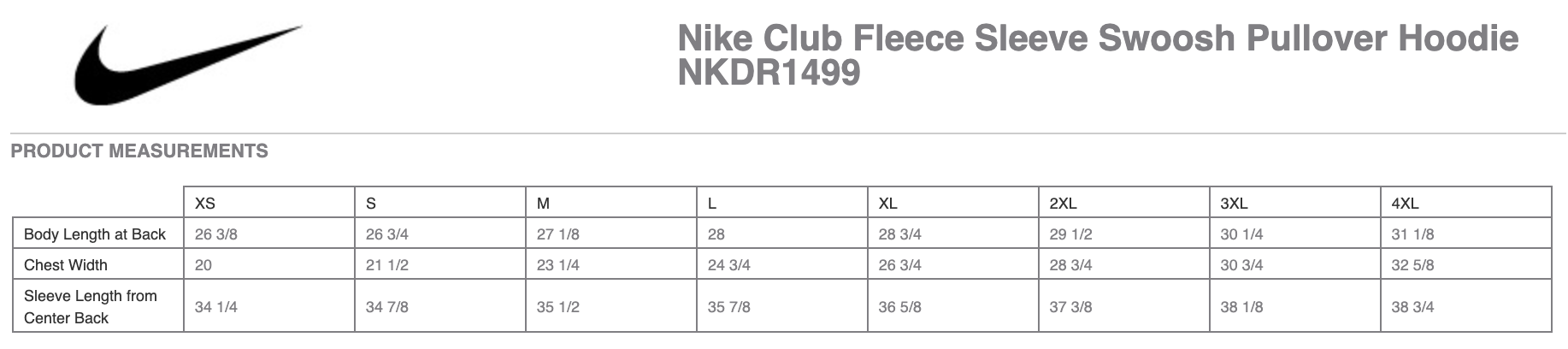 Club Fleece Sleeve Swoosh Pullover Hoodie
