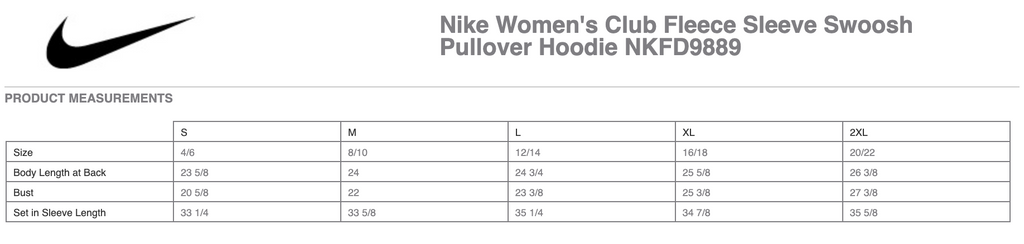 Women's Club Fleece Sleeve Swoosh Pullover Hoodie