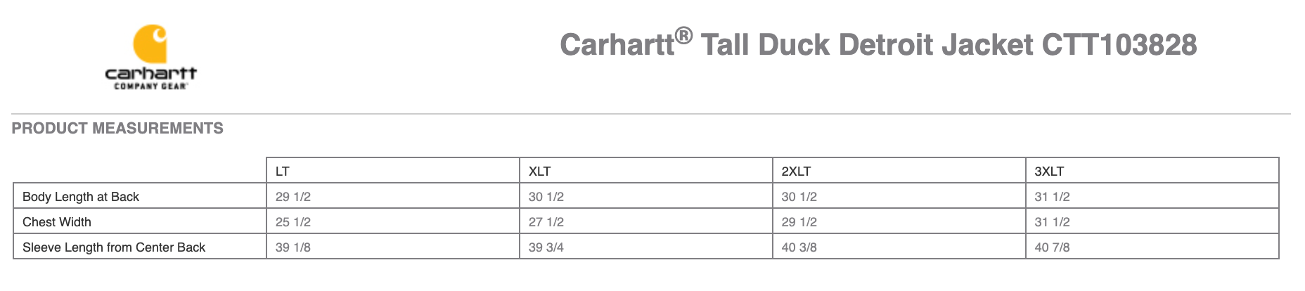 Tall Duck Detroit Jacket